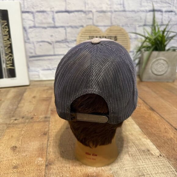 Bronx Hooey Trucker Hat gray suede brown patch - Picture 5 of 7